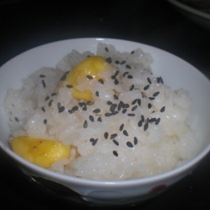 栗おこわ、自分で初めて作りました！
炊飯器で簡単に出来たし、美味しかったです！